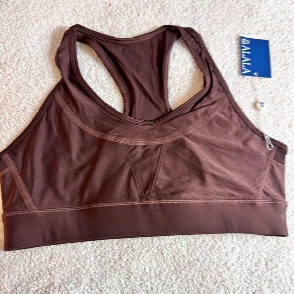 Alala Womens Adult Surf Bra Sz L Inspired by Wetsuit stitching Medium Support - Picture 3 of 16